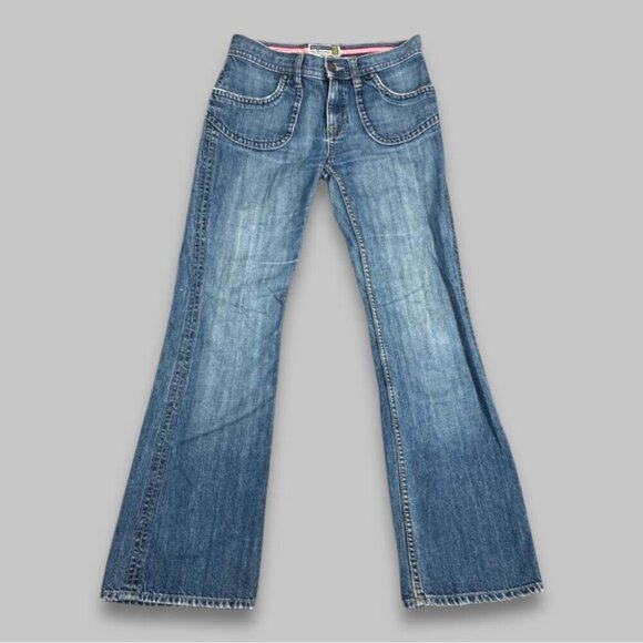 Old Navy Vintage Denim Y2K  90s 2000s Women's Blue Jeans Low Waist Size 6 - Picture 1 of 14